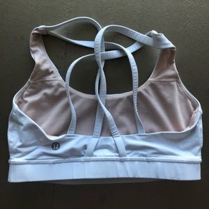 Lululemon white sports bra